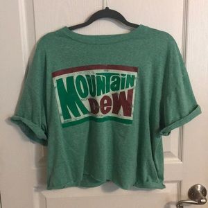 Mountain Dew Graphic Crop Top